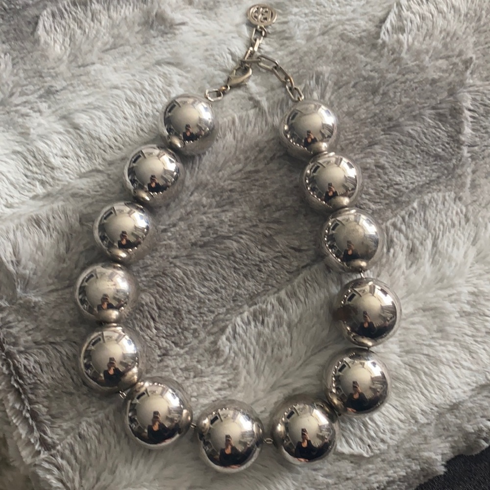 Ben-Amun ball necklace in silver - Picture 2 of 6